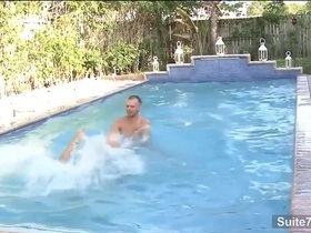 He loves getting ass fucked by the pool